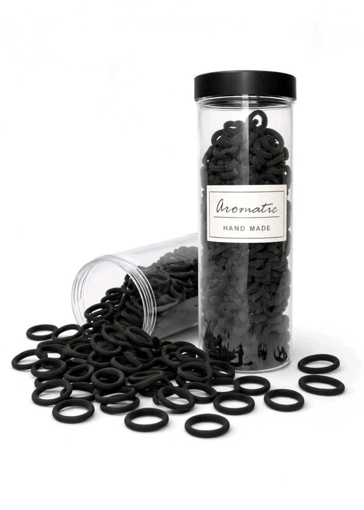 Black Hair Ties - Aromatic Handmade