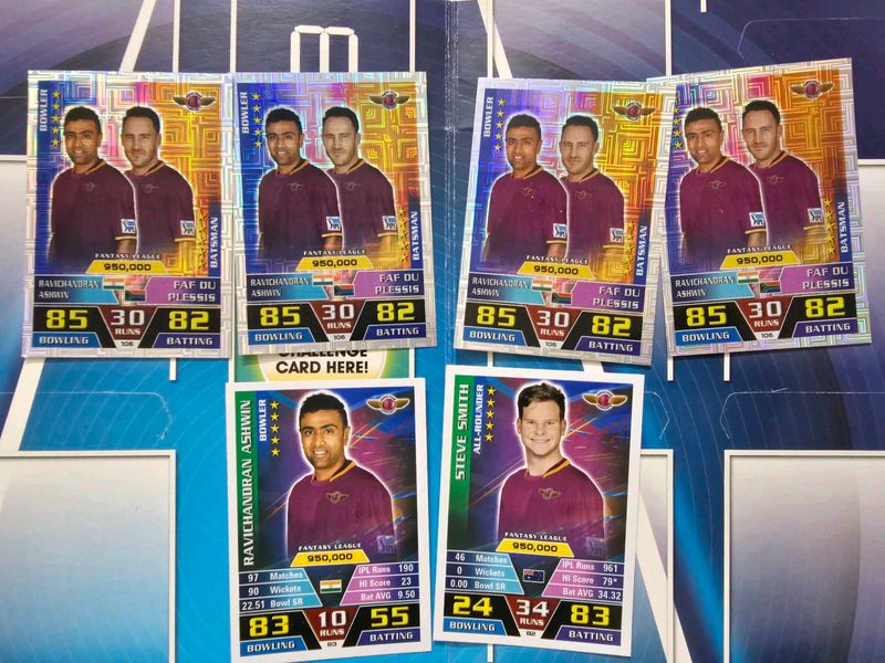 Topps Cricket Attax 2016bPune Ipl Cards