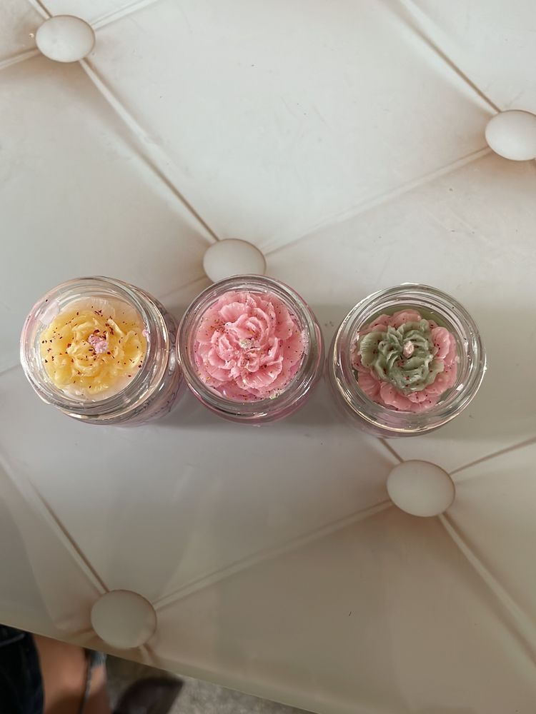 Zaire Floral Candle Designable Pack Of 3