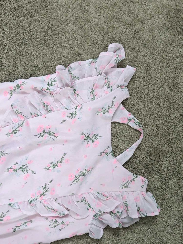 Floral Ruffle Top