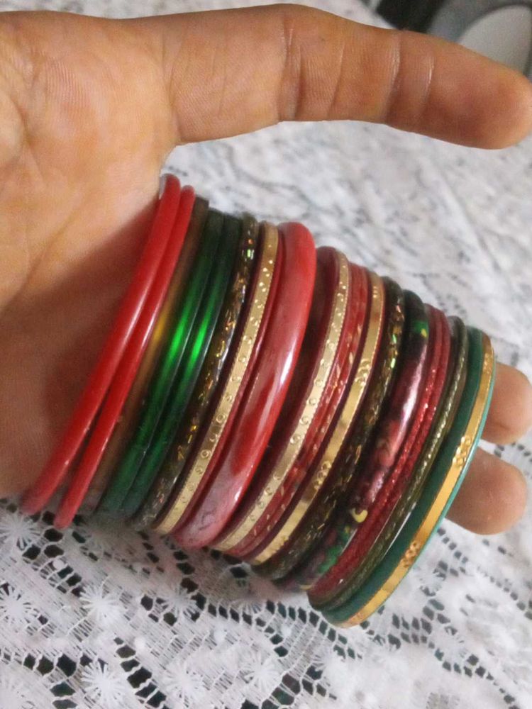 Colorful Indian Bangles - Set of Many