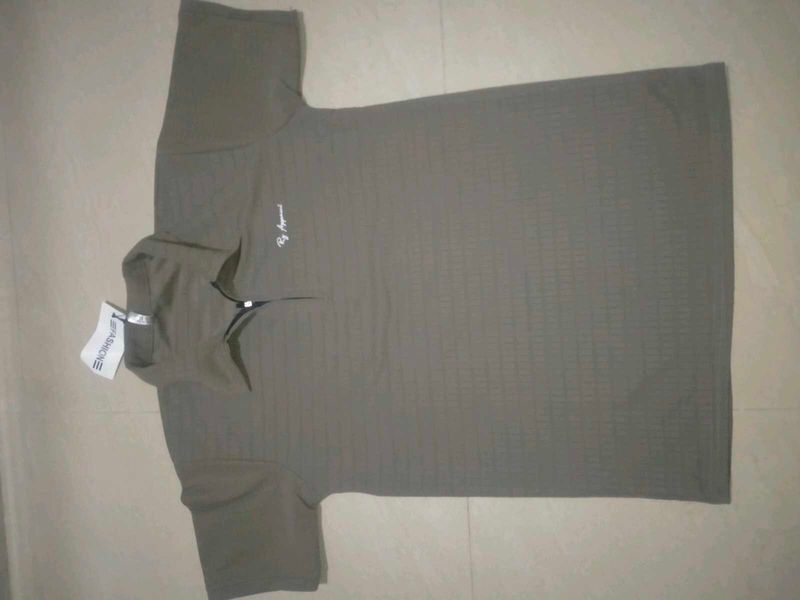 Stylish Grey Polo T-Shirt
