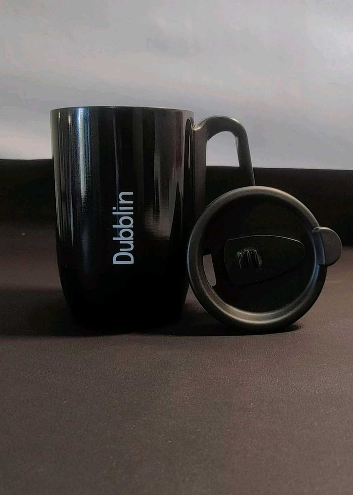 Dubblin Black Travel Mug with Lid