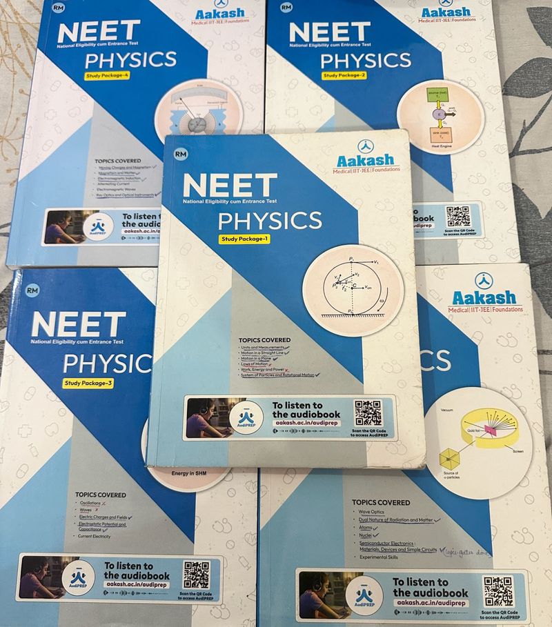 Set Of 5 (RM Batch 2025 Neet Prep Physics Books )