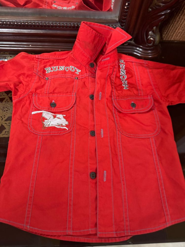 Red Boys&#39; Shirt
