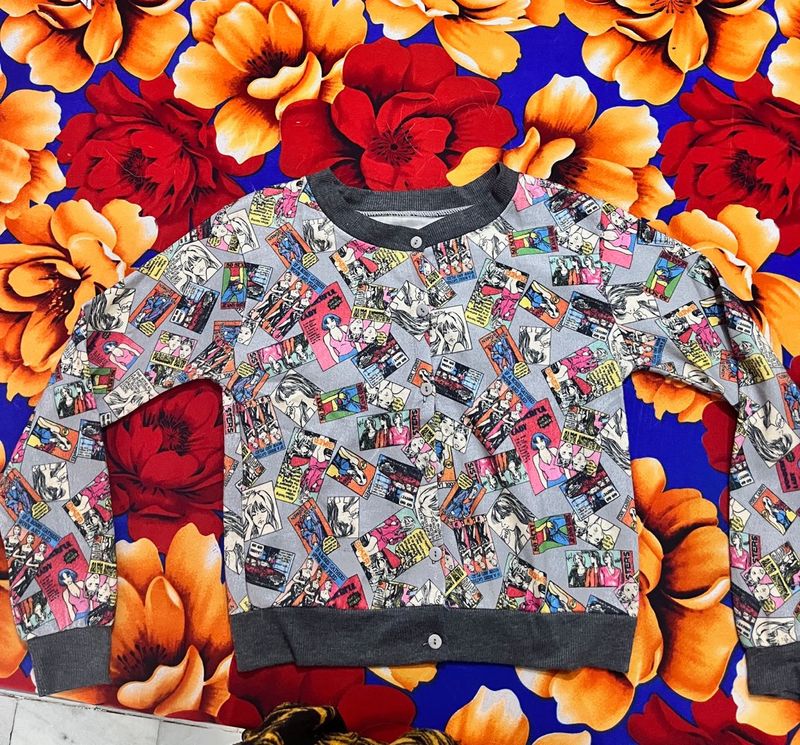 Semi Woollen Crop Top