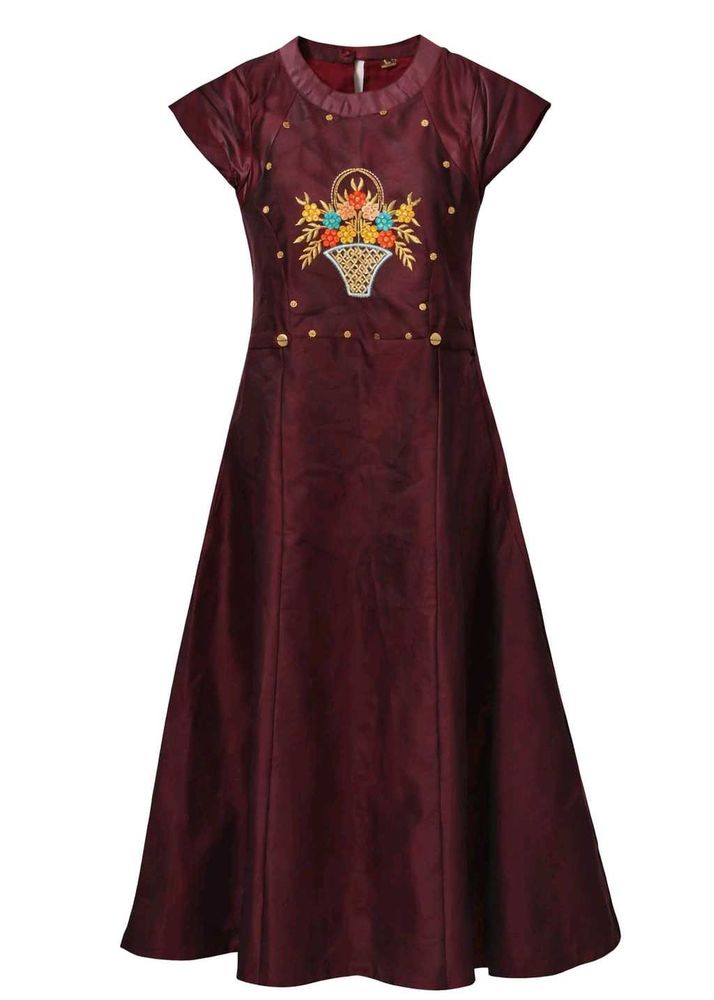 Girls' Elegant Midi Dress