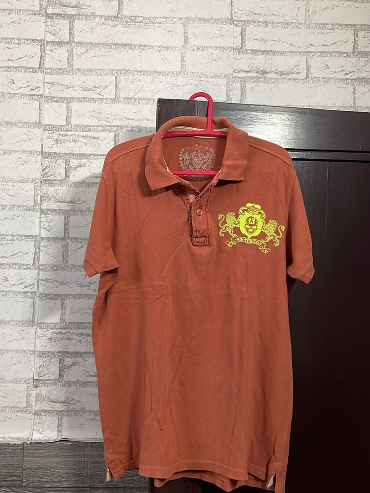Punk 13 Printed 100% Cotton Polo Tshirt