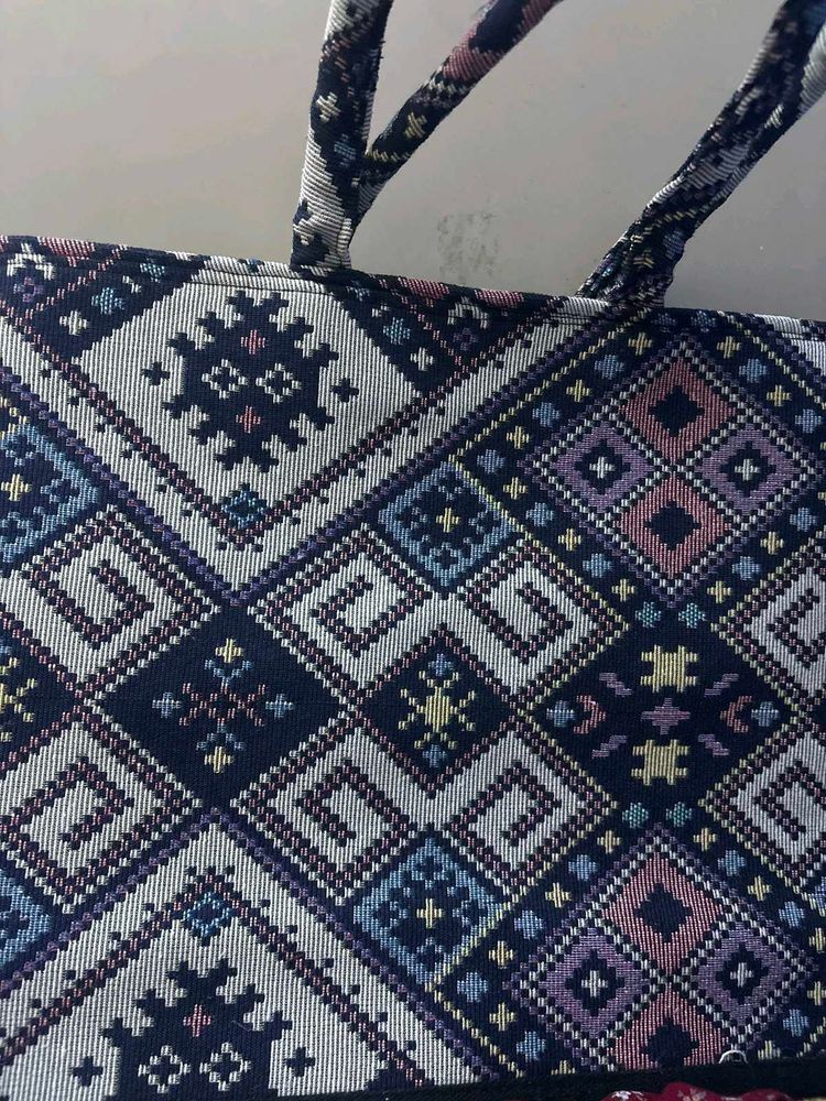 Patterned Tote Bag