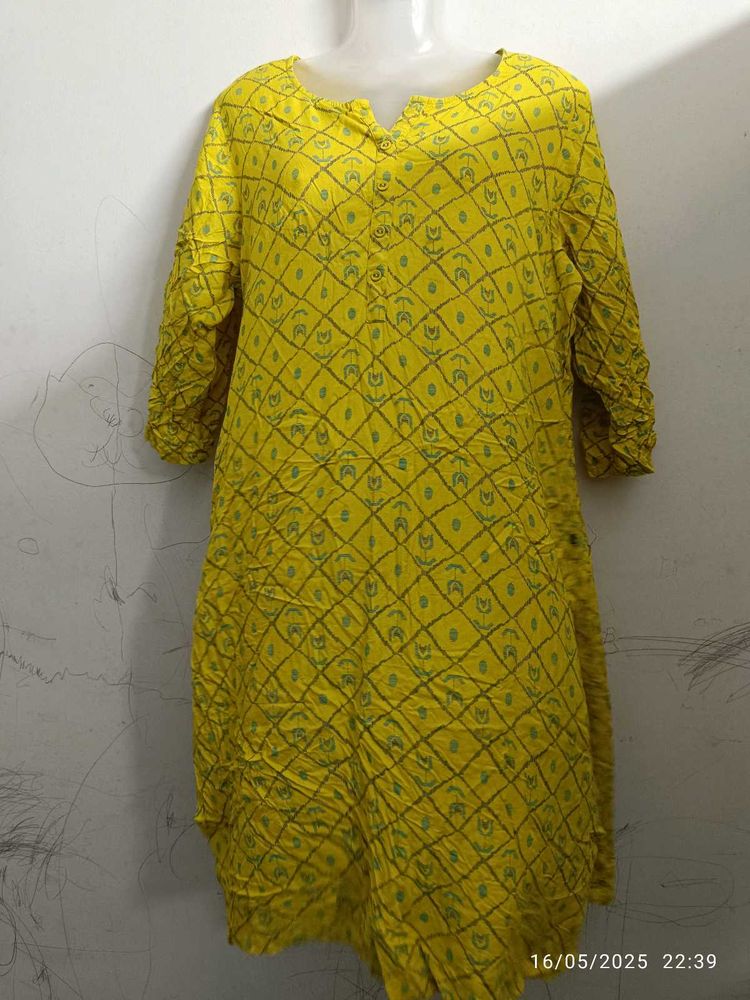 Soft Rayon Xl Avaasa Kurta With 3/4th Hand