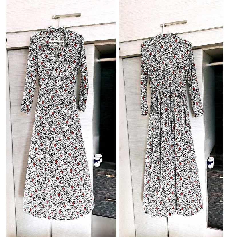 White Floral Maxi Dress