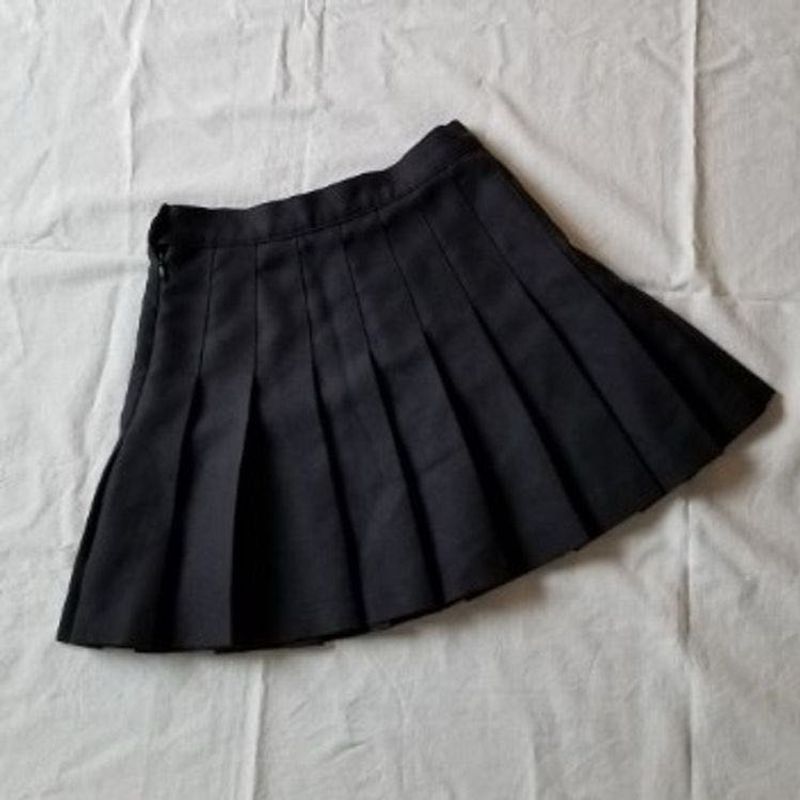 Pleated Black Skirt