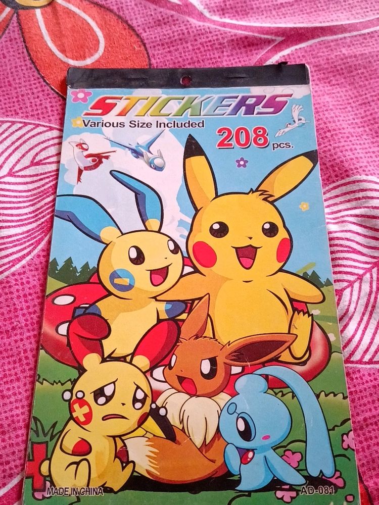 Pokemon Sticker Book New For Kids