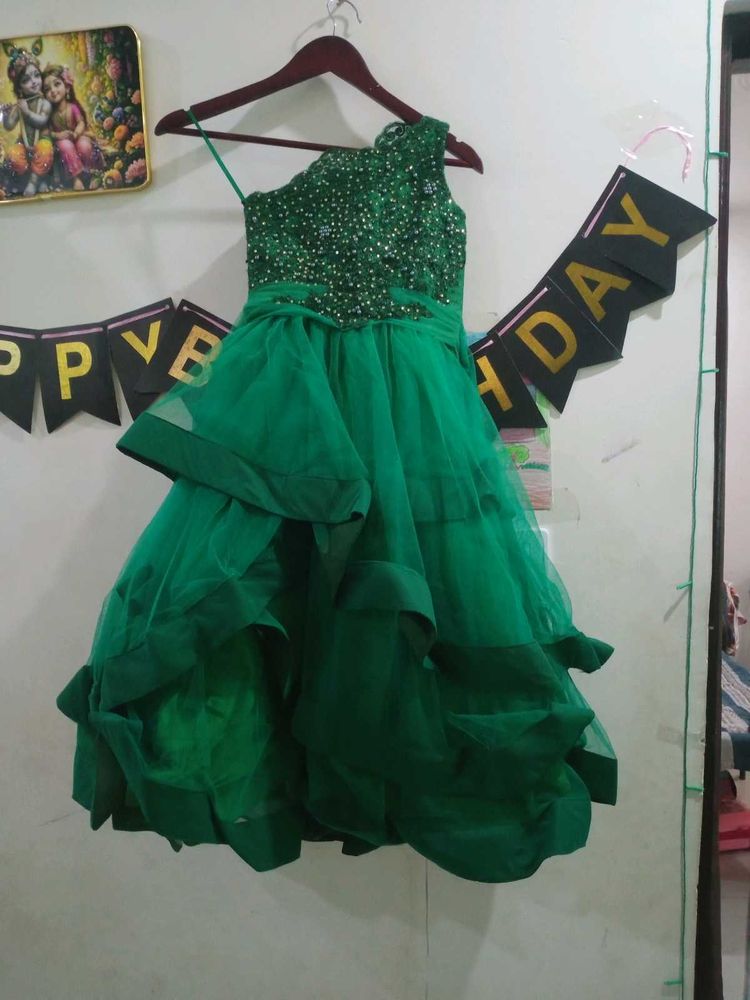 New premium partywear barbie gown with cancan