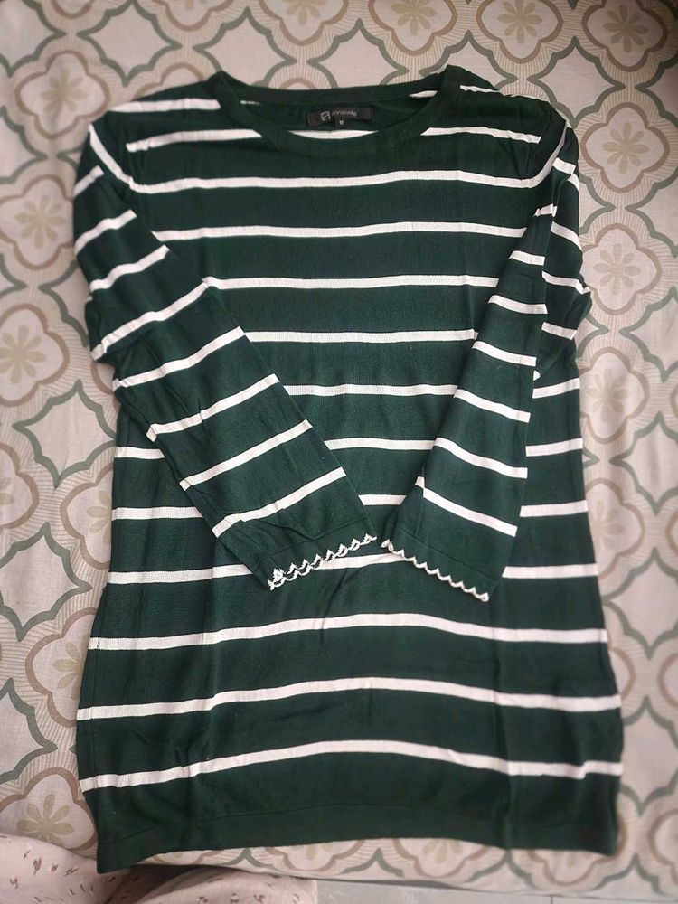 Striped Knit Sweater