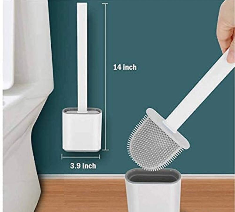 silicone toilet brush