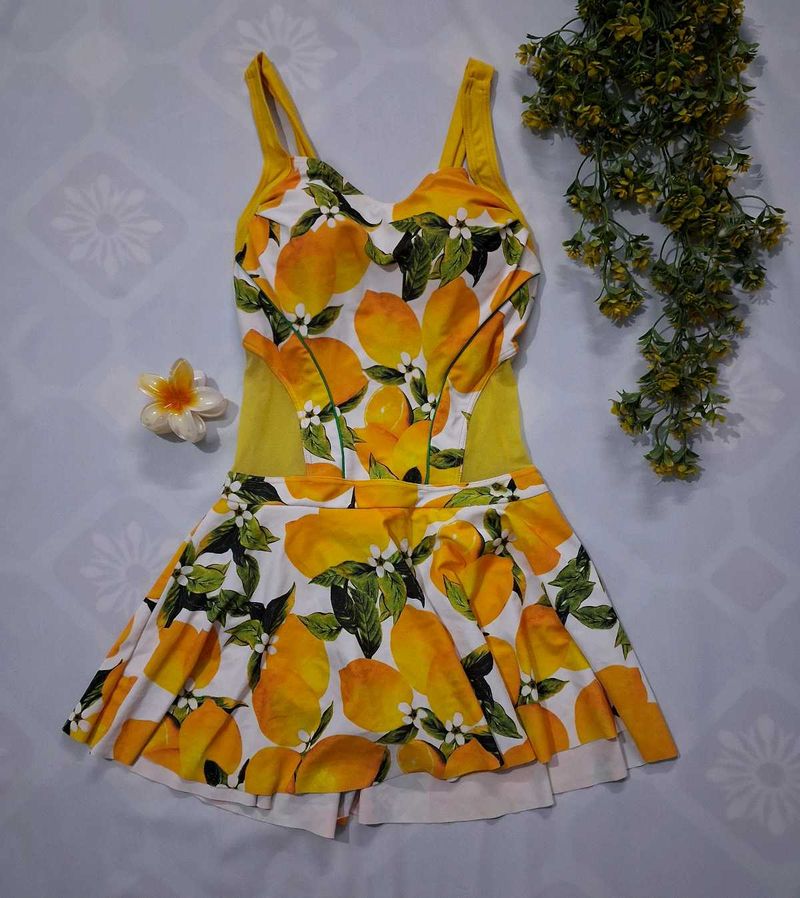 Lemon Print Swim Suit 🍋✨️