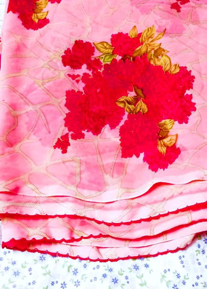 Elegant Floral Saree