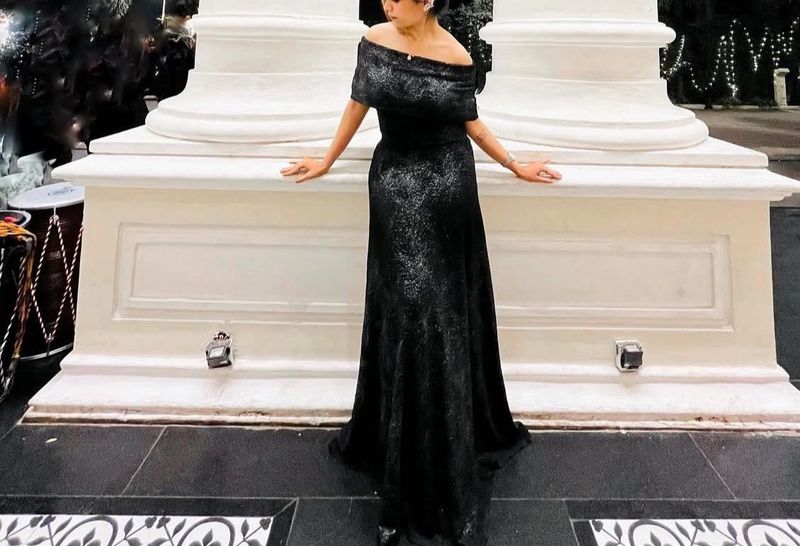 Elegant Black Ethnic Gown