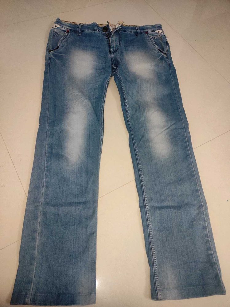 34 Size Faded Jeans