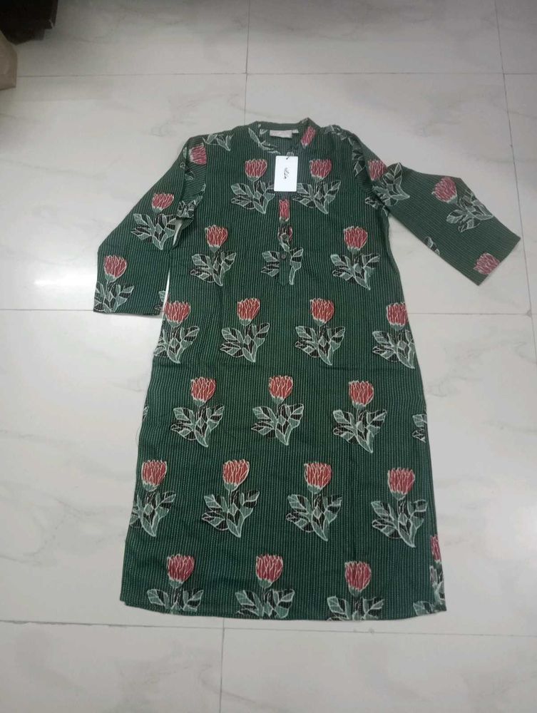 BOTTLE Green Brand New Kurti - S Size