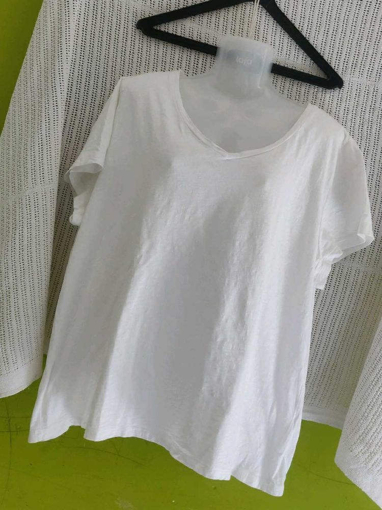 White Basic Tee