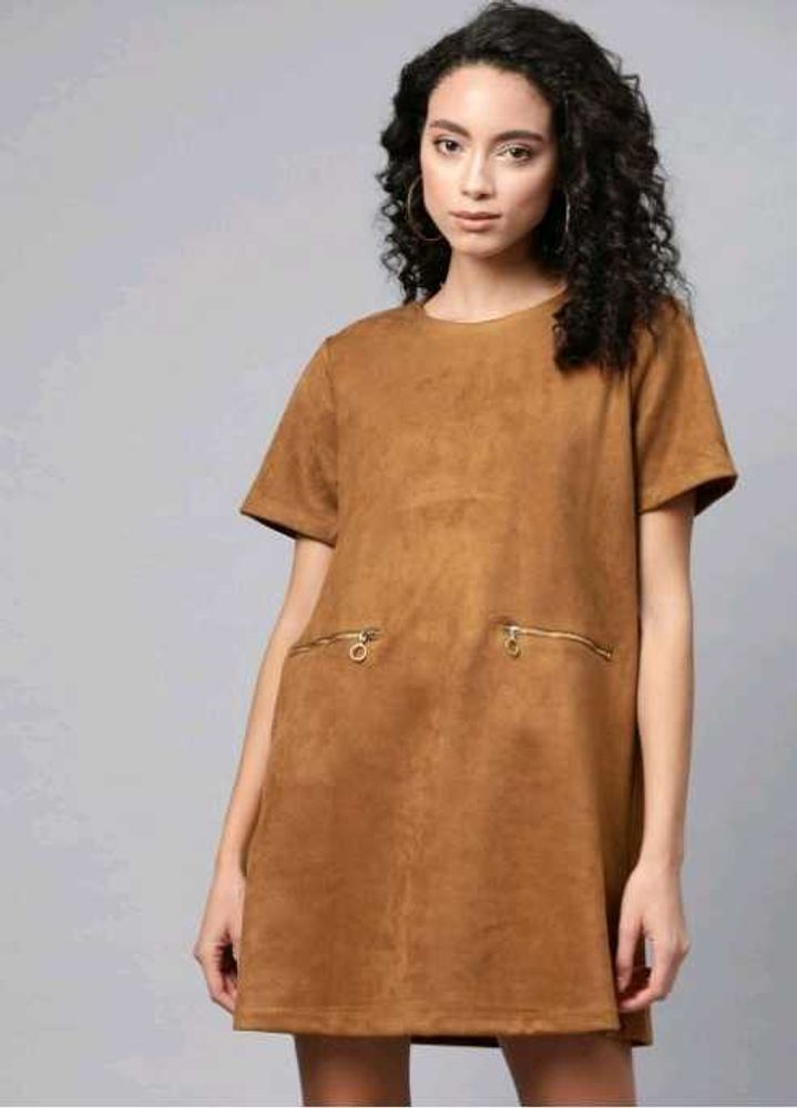 Brown Shift Dress