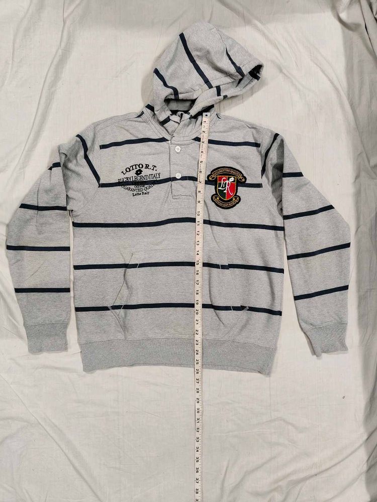 Lotto Striped Pullover Hoodie
