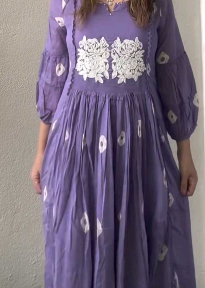New Embroidered Anarkali With Pant