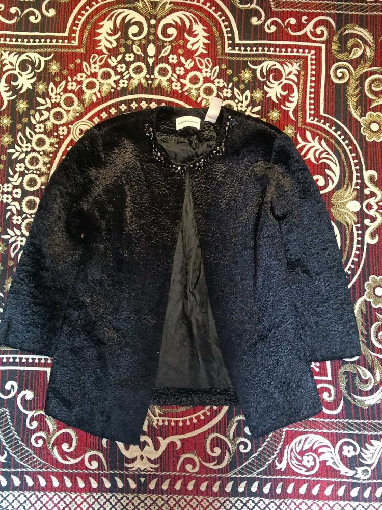 Elegant Black Embellished Jacket