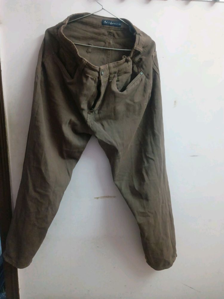 MAST AND HARBOUR BROWN JEANS FOR WOMEN