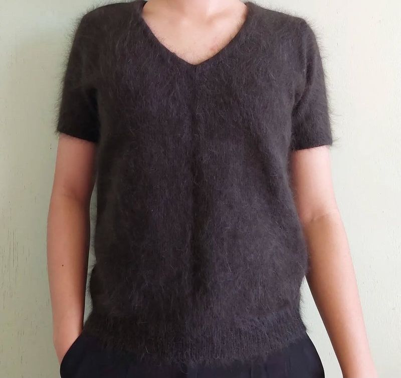 Vintage Fuzzy Knit Top