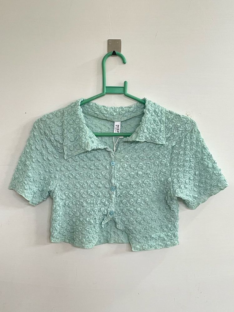 Mint Green Cropped Top
