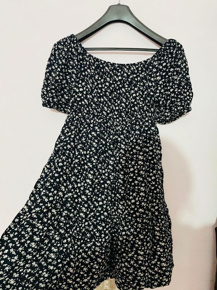 Floral Print Mini Dress
