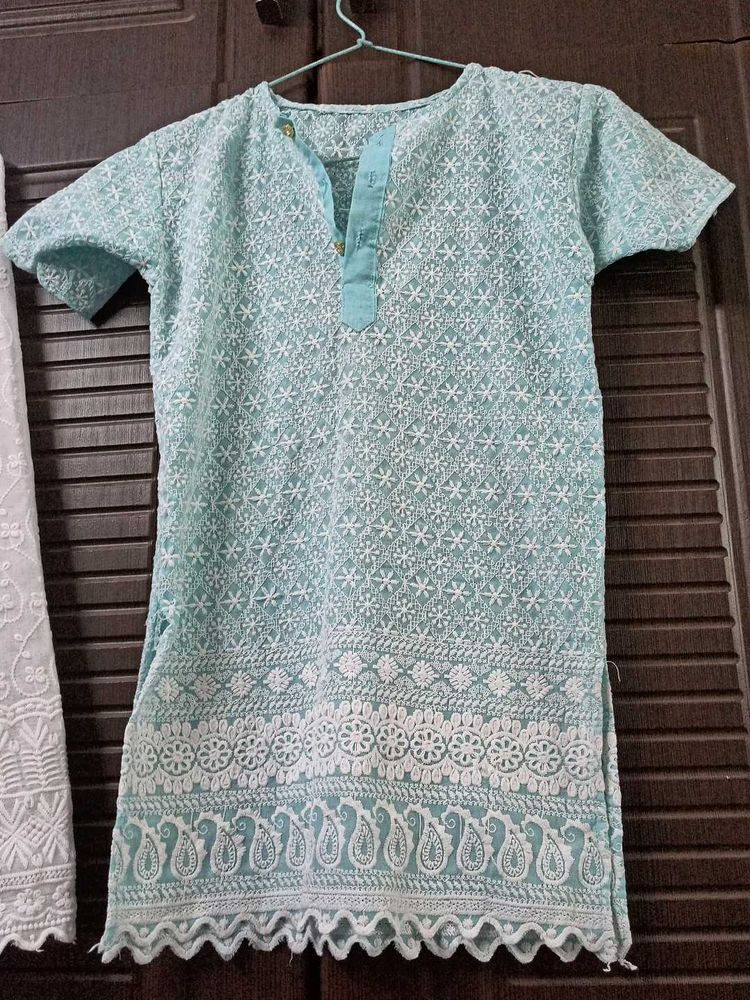 Chikankari Kurti With Plazzo