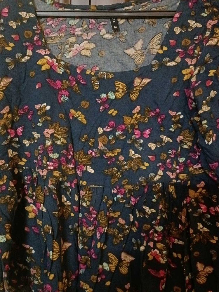 Butterfly Print Top