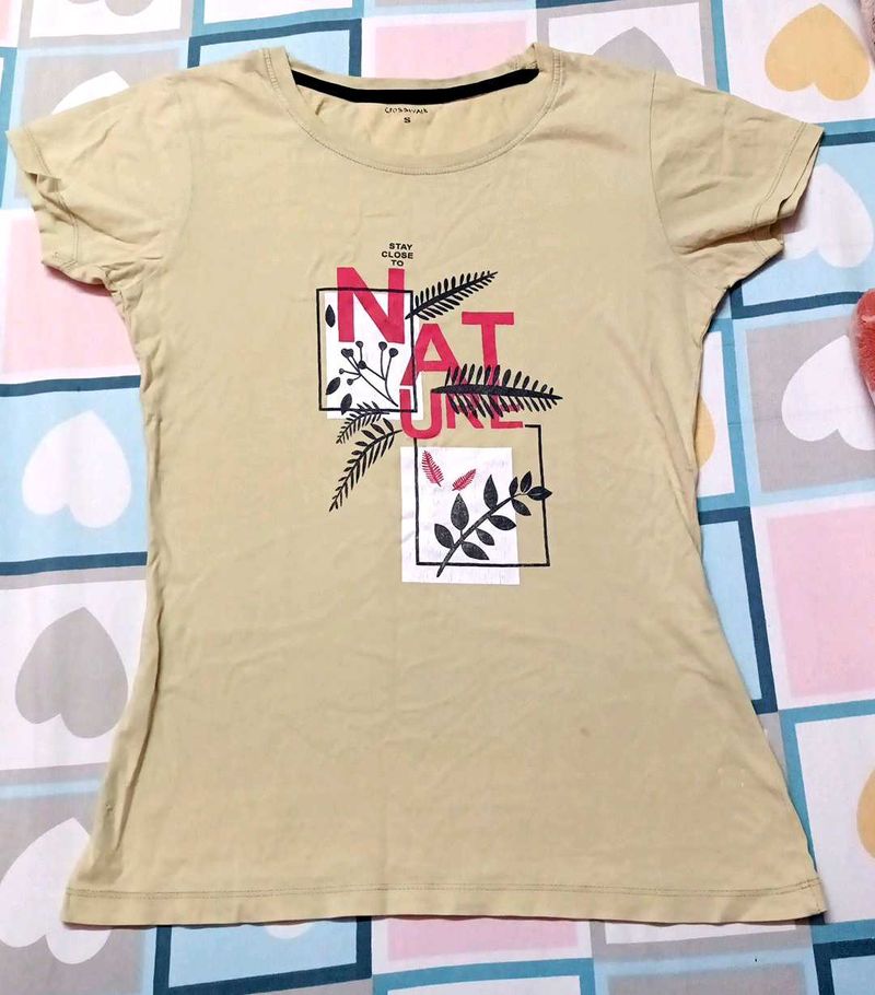 lime green Graphic Print Women&#39;s T-Shirt