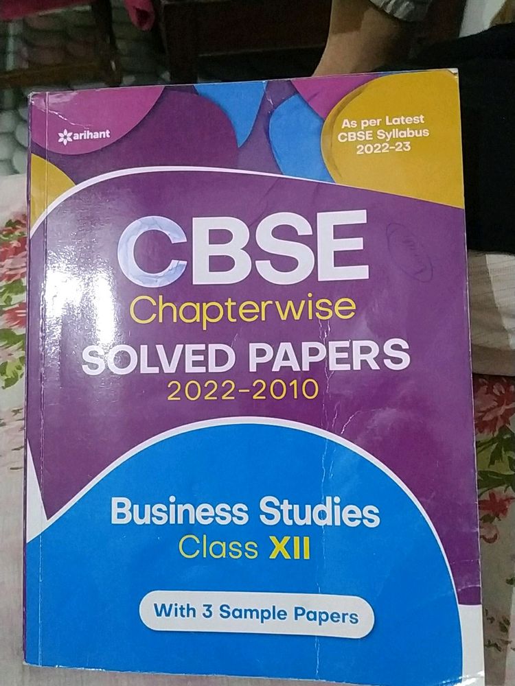 Business Studies Solved Papers 2022 Cbse