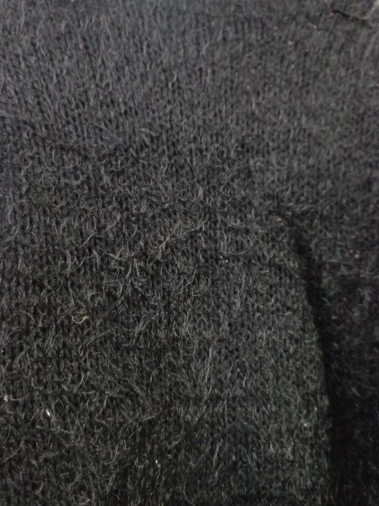 Cozy Black Knit Sweater