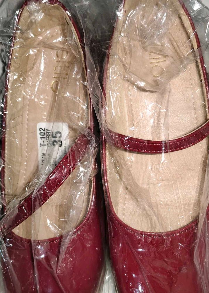 Cherry red Mary Jane