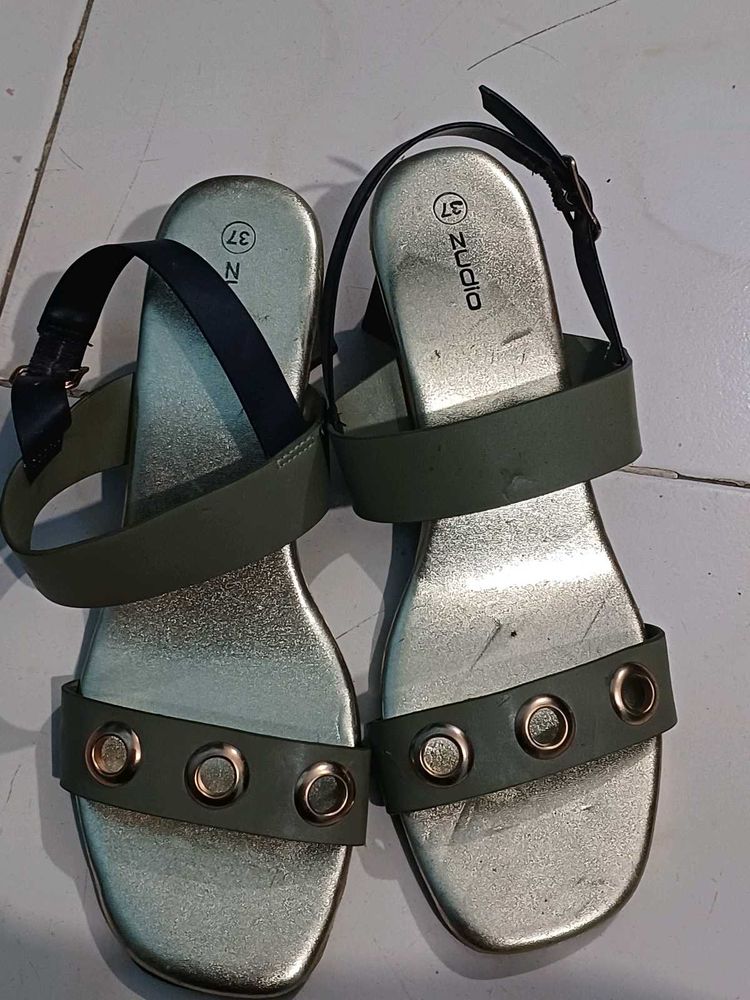 Zudio Olive Sandals used only once