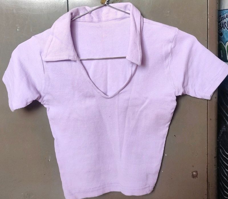 Lavender Crop Top