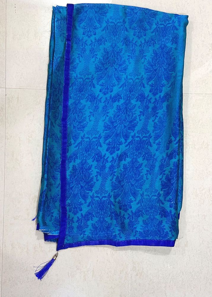 festive blue saree
