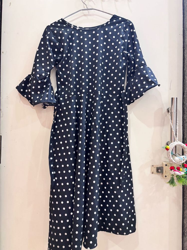 Polka Dot Midi Dress