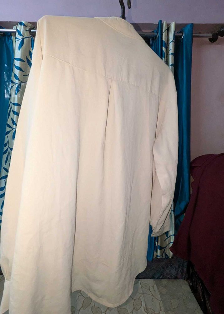 Cream Long Sleeve Shirt