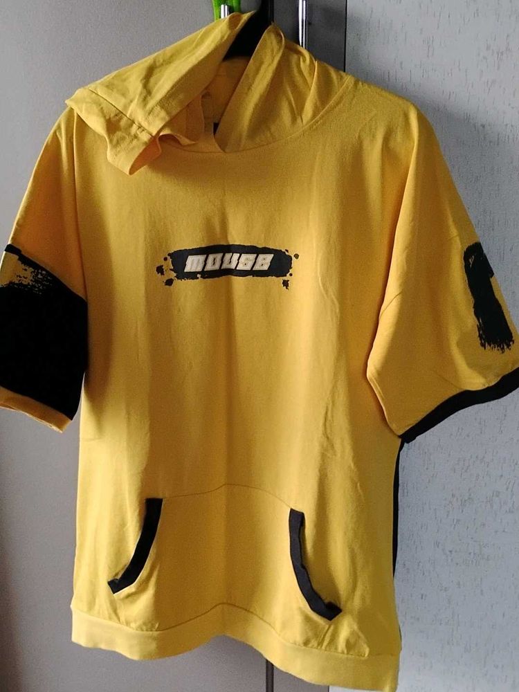 Yellow Graphic hoodie