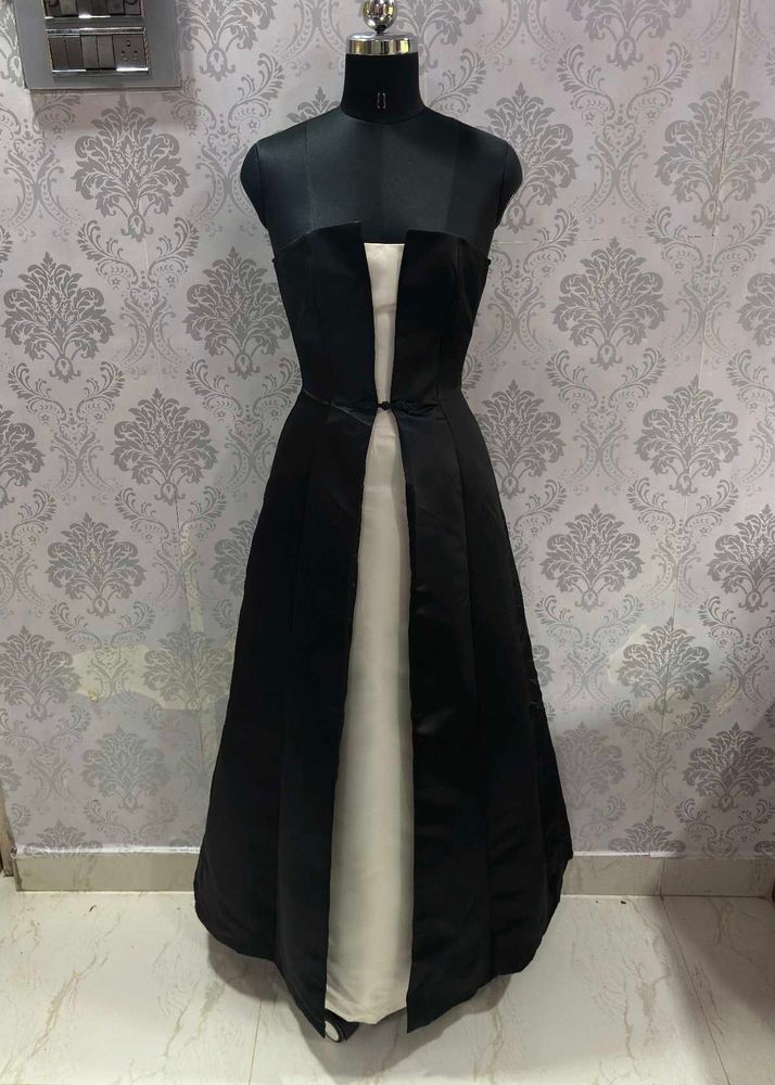 Elegant Black &amp; Cream Dress