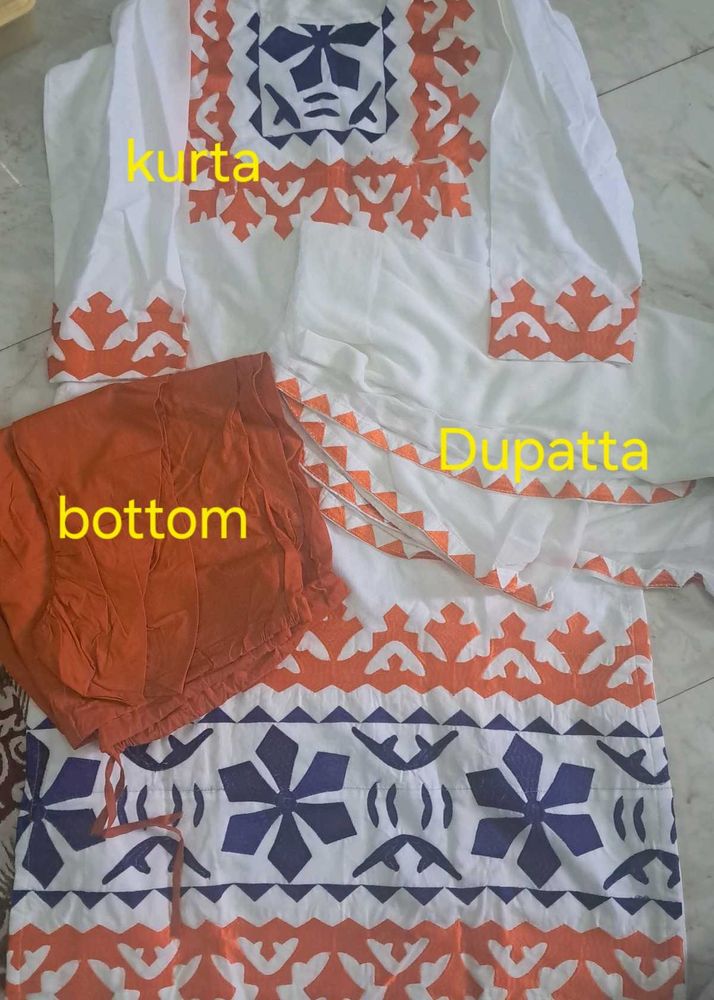 Elegant White Kurta Set