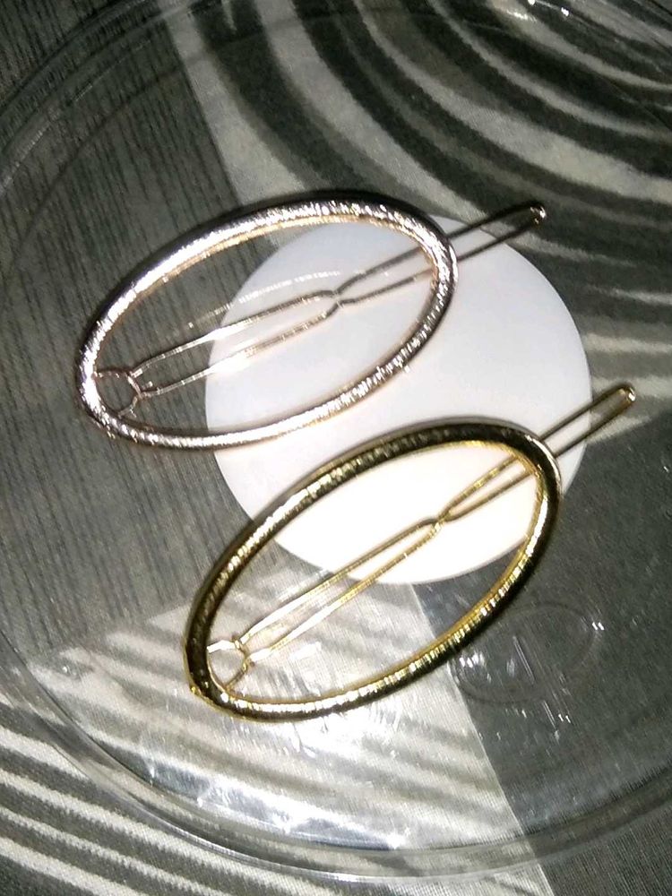 Elegant Oval Shaped Hair Brooch