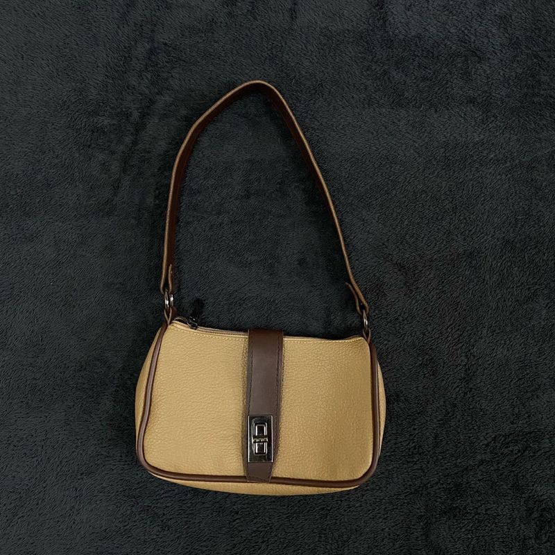 Faux leather Baguette Bag